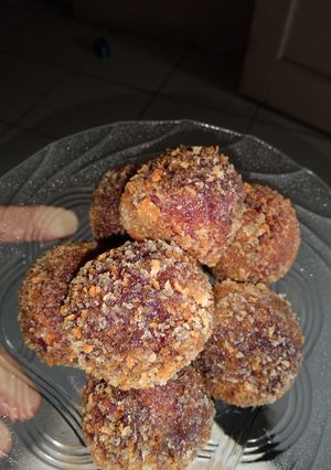 Foto resep Bola bola ubi isi coklat