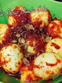 Foto resep Telur Rebus Bumbu Cabe