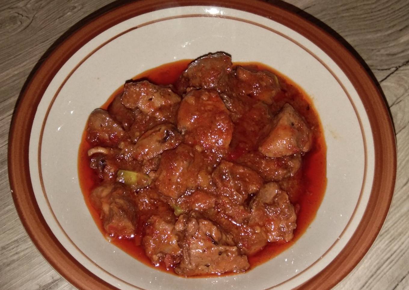 Balado ati ayam