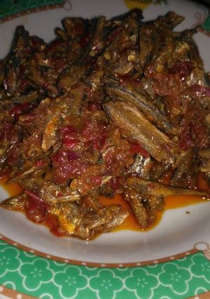 Foto resep Ikan asin sambal merah