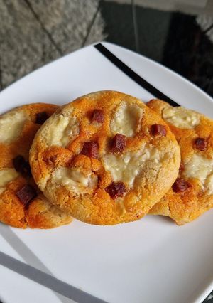 Une photo de Cookie chorizo comté à l'AirFryer