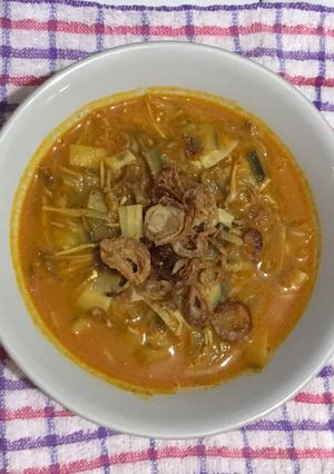 Foto resep Jantung pisang kuah santan