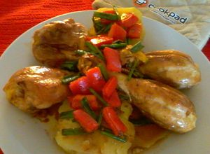 Una foto de Pollo al sillao