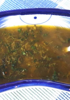 Una foto de "Chimichurri" de la casa para barbacoa de carne