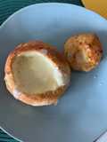 Pão recheado no forno