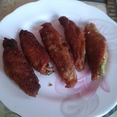 A picture of Curd rolls.