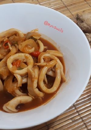 Foto resep Cumi saus padang