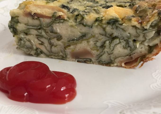 Spinach Quiche sederhana