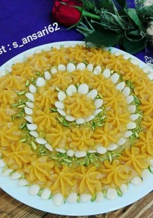 عکسی از دستور حلوای آرد گندم