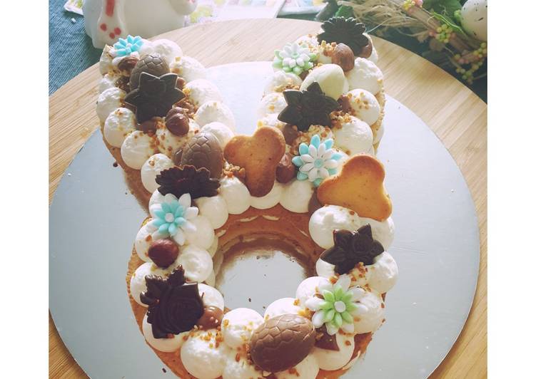 Lapin façon Number cake đ (Noisette- PralinĂ©)