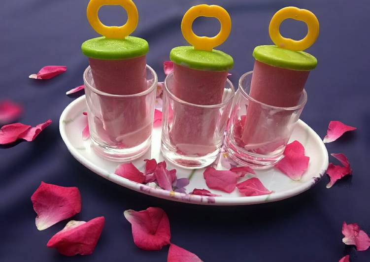 Rose gulkand kulfi