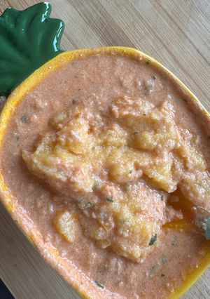 O poză a rețetei Mămăliga cu pui și sos de tomate bebe 9 luni +.