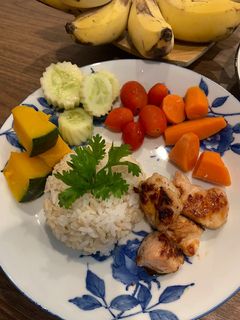 รูปของ อกไก่ย่าง สลัดผักต้ม 🥬🥕🎃