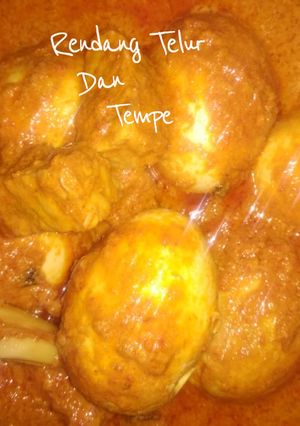 Foto resep Rendang Telur Dan Tempe