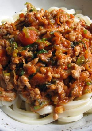 A picture of Miso & Tomato Meat Sauce.