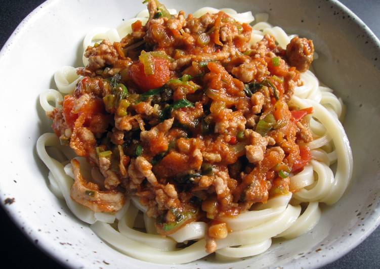 Recipe of Homemade Miso & Tomato Meat Sauce