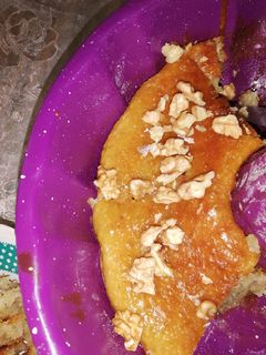 صورة لوصفة بسبوسه بالطحين وجوز الهند