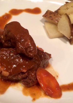 A picture of Red Wine Braised Short Ribs.