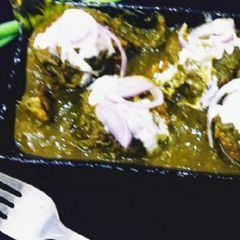 Palak Kofta in Green Gravy A picture of Palak Kofta in Green Gravy.