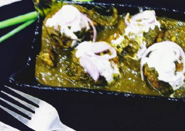 Steps to Prepare Ultimate Palak Kofta in Green Gravy