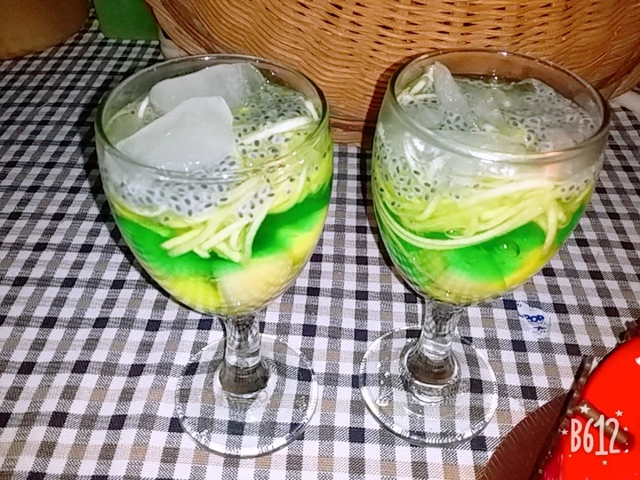 Langkah Gampang Menyiapkan Resep Es melon π selasih yang Lezat Sekali Anti Ribet, Uenak Banget