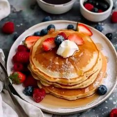 A picture of Sweet Cream Pancakes.