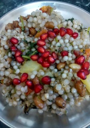 A picture of Sabudana khichdi.