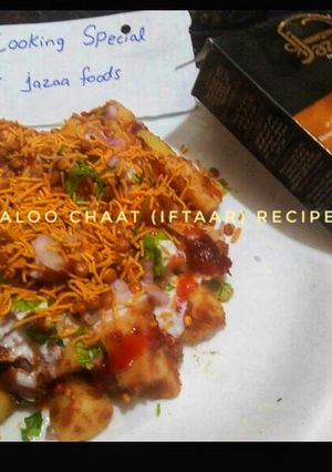 A picture of Aloo Chaat😃😃.