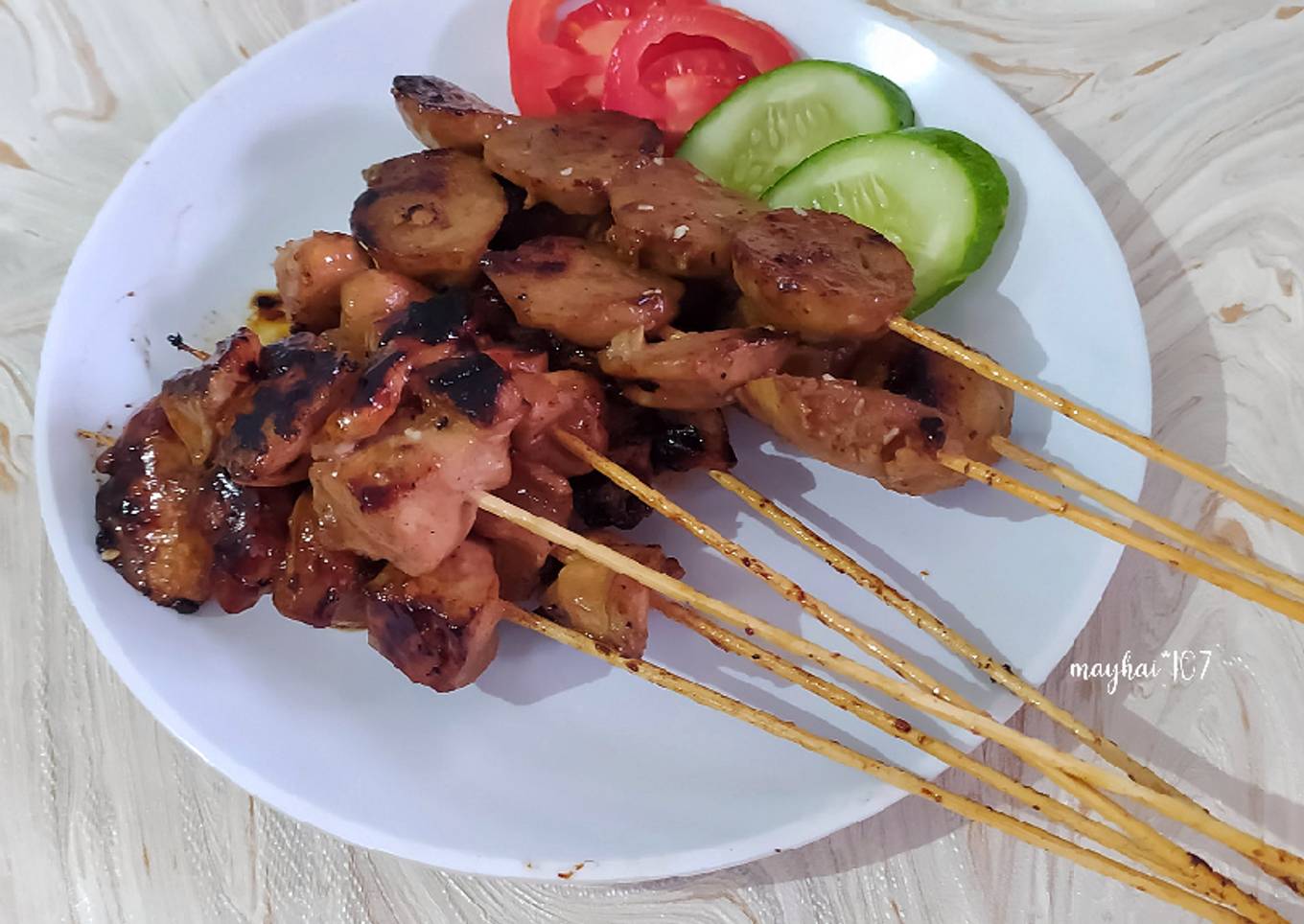 Ayam & bakso bakar