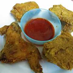 A picture of Ayam saus ala richeese factory "fire wings".