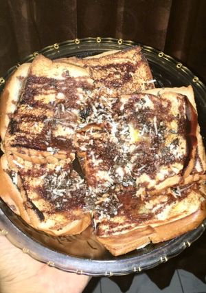 Foto resep Roti Bakar Coklat Keju Susu