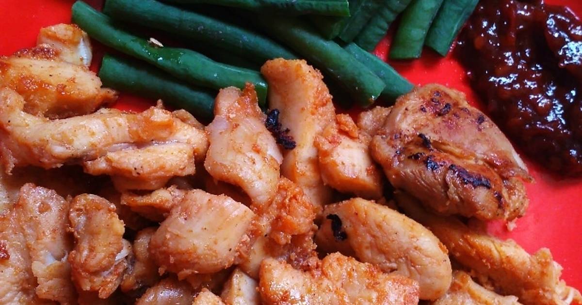 87 resep diet dada ayam panggang teflon enak dan sederhana Cookpad