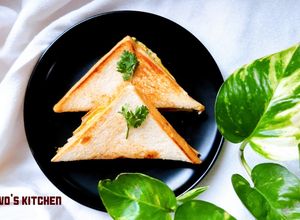 Hình của món Bánh mì sandwich kẹp trứng (2 kiểu).