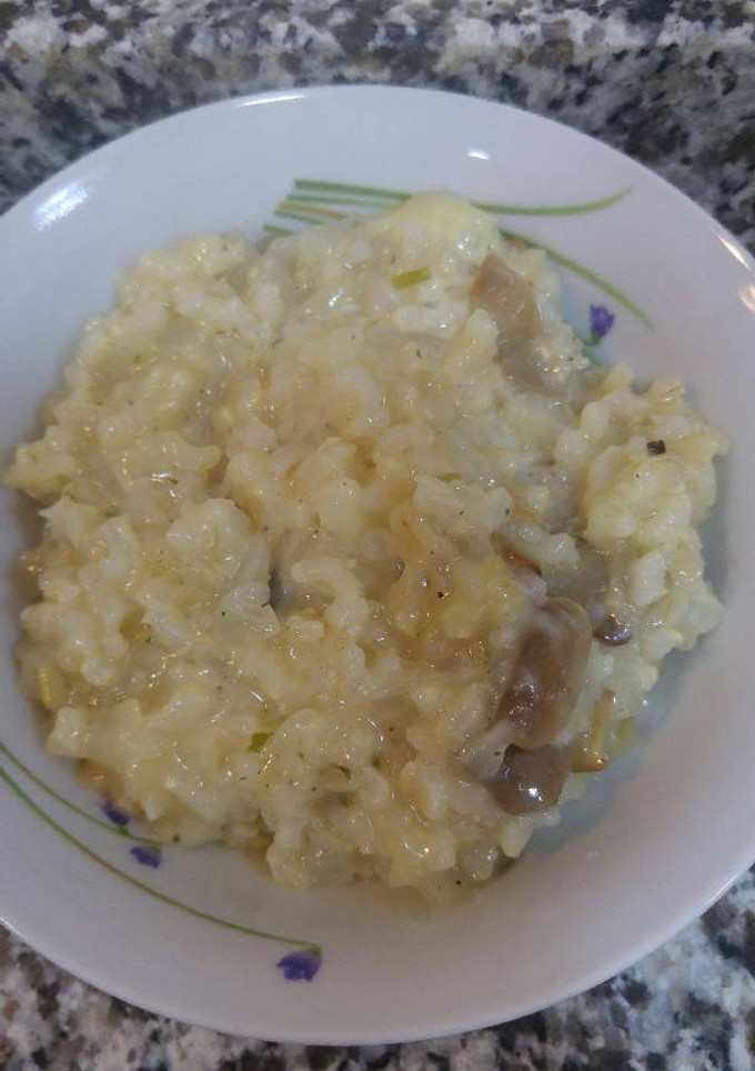 Una foto de Risotto con arroz integral