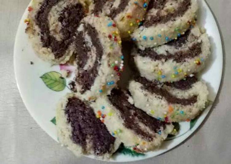 Simple Way to Prepare Perfect Chocolate coconut swiss roll