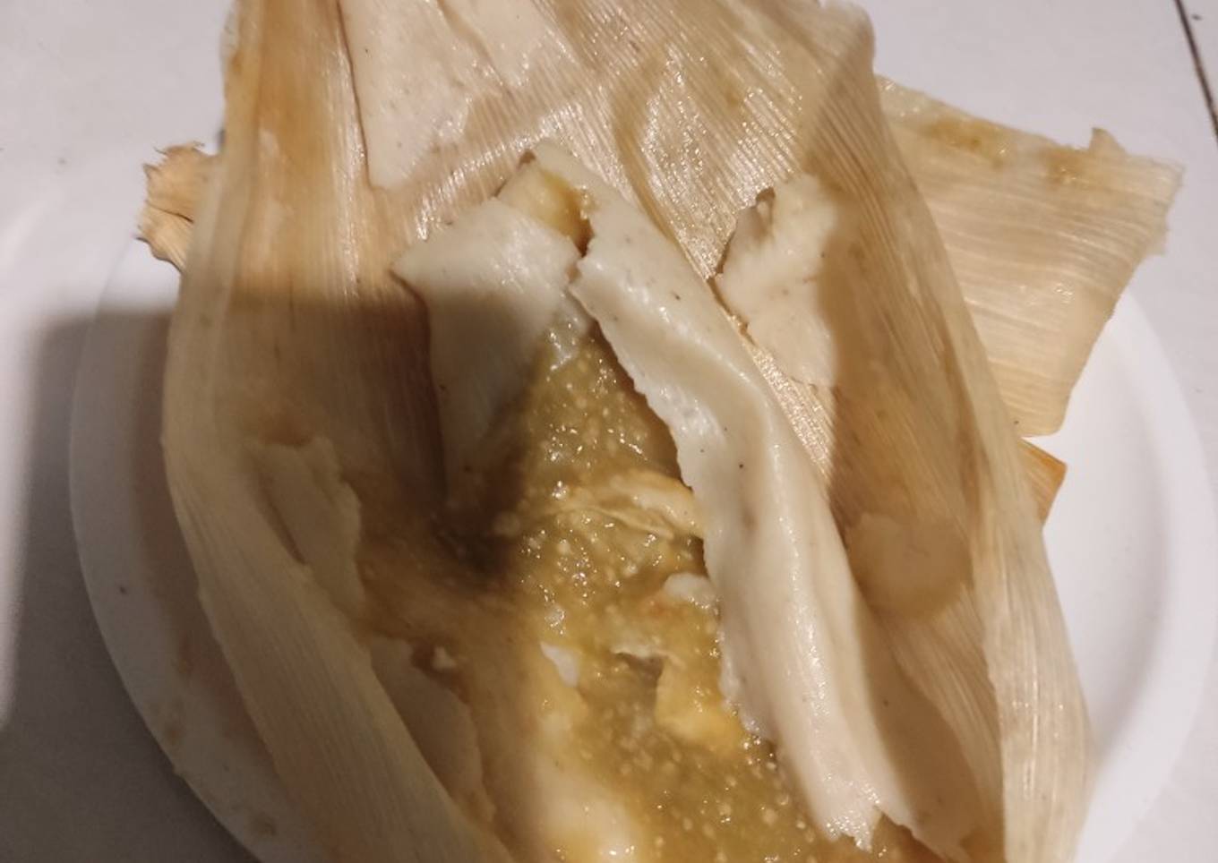 Tamales de raja verdes