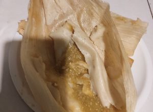 Una foto de Tamales de raja verdes