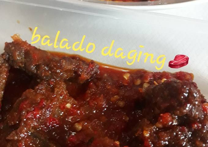 Balado daging sapi