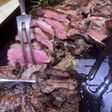 BBQ butterflied spring lamb