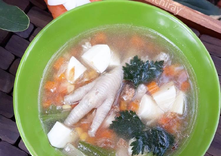 Resep Sop Ceker Jagung Wortel | Resep Bumbu Sop Ceker Jagung Wortel Yang Lezat