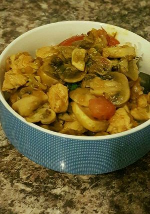 A picture of Spicey Chicken and Mushroom.