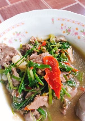 รูปของ อ่อมเครื่องในไก่@สูตรตาอิน