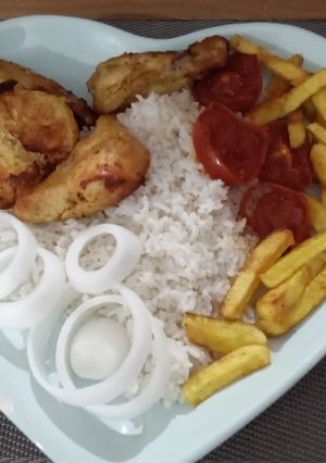 عکسی از دستور جوجه کباب توی سرخکن(مرغ تندوری)