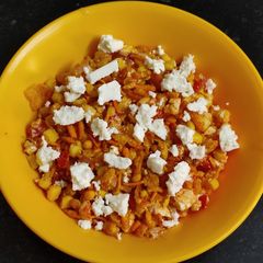 A picture of Feta Corn Bhel - Easy, Quick and Unique Bhel in just 5 minutes.