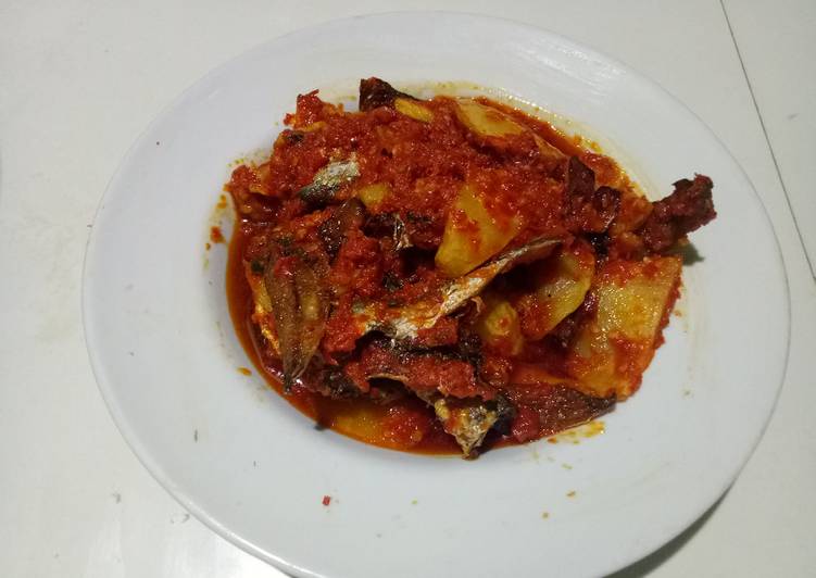 Sambal Kentang Ikan Benggol Asin