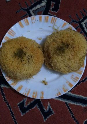 صورة لوصفة كنافه محشيه بالقشطه