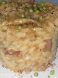 Risotto de bacon y setas