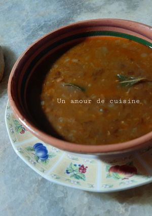 Une photo de Soupe de lentilles bruns 🥣