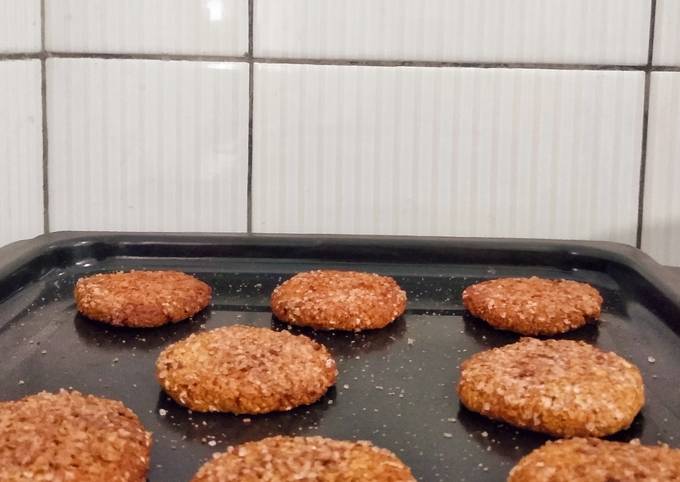 Banana & cinamon oatmeal cookies sugar free takaran sendok