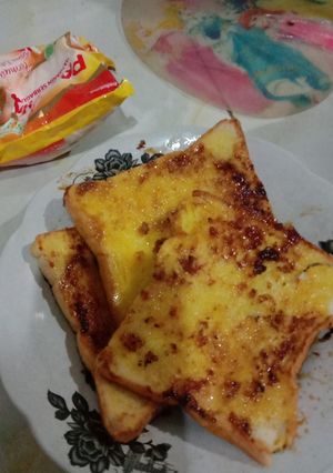 Foto resep Roti tawar bakar ada karamelnya